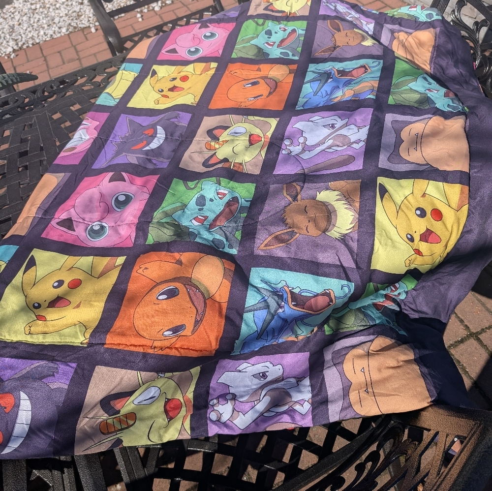 Pokémon Kanto Region Twin Bed Comforter